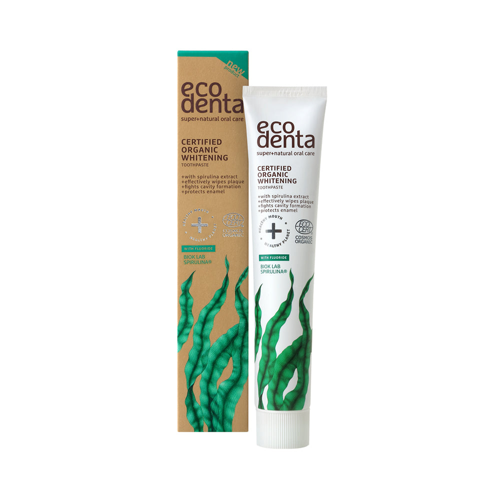 Organic Whitening Toothpaste Spirulina med fluor