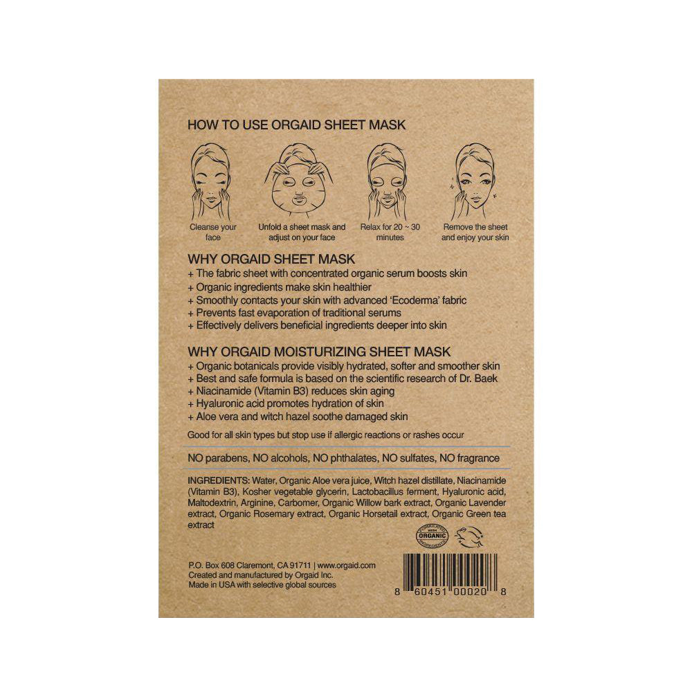 Anti-Aging & Moisturizing Organic Sheet Mask