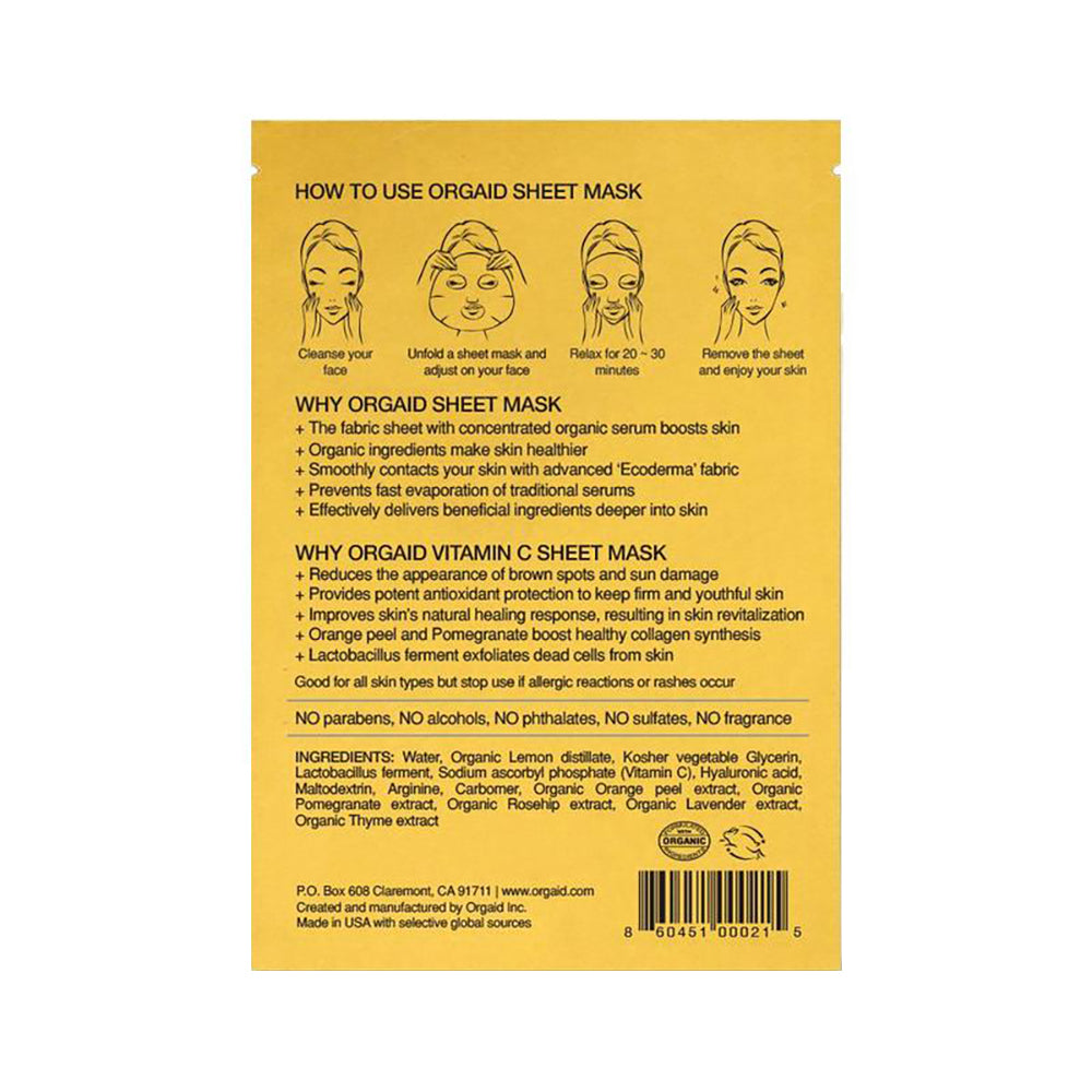 Vitamin C & Revitalizing Organic Sheet Mask